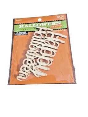 Halloween Crafts Wooden Happy Halloween Words 2 Pc Set Hobby Lobby 2016 #5006812